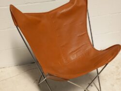 Plux Leren Vlinderstoel