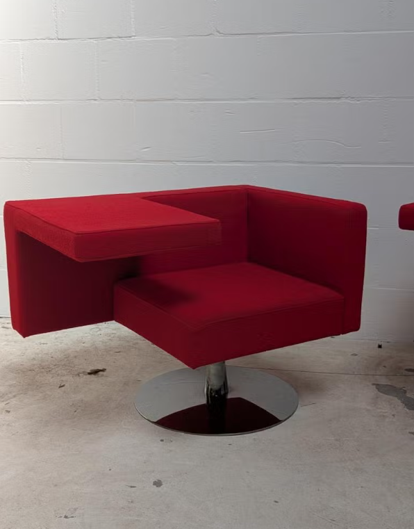 Set van 2 rode Offecct Solitaire stoelen