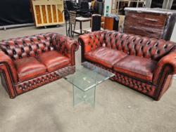 Set van 2 en 3-zits Chesterfield banken