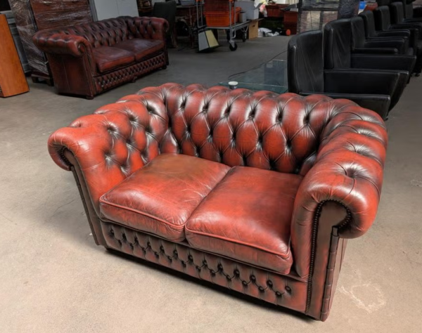 Set van 2 en 3-zits Chesterfield banken