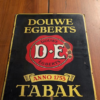Vintage Douwe Egberts Tabak emaille reclamebord 47x68cm