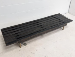 Mid century slat bench Dutch design