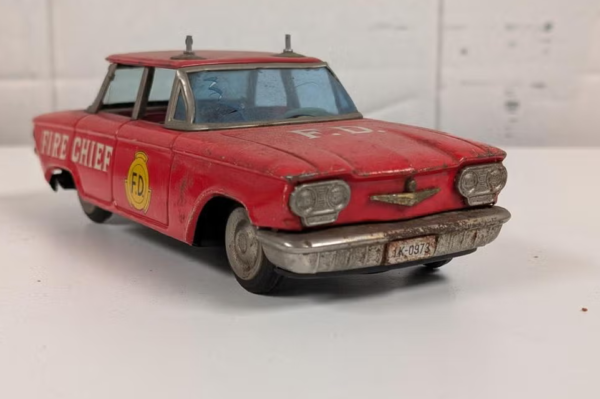 Vintage Speelgoedauto - Brandweerchef