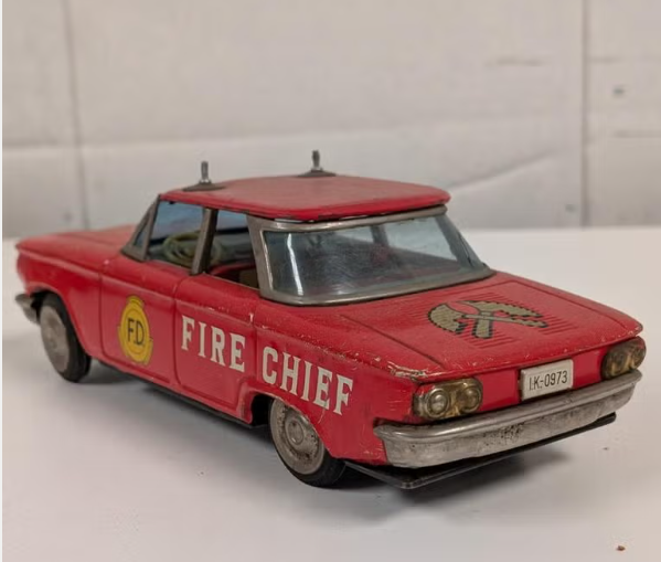 Vintage Speelgoedauto - Brandweerchef