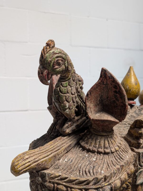 antiek houten indische tempel paard