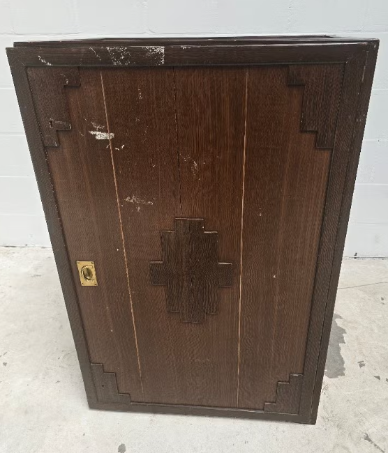 Vintage garderobe kist / kast / reiskist