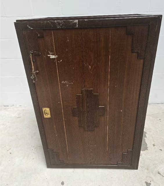 Vintage garderobe kist / kast / reiskist